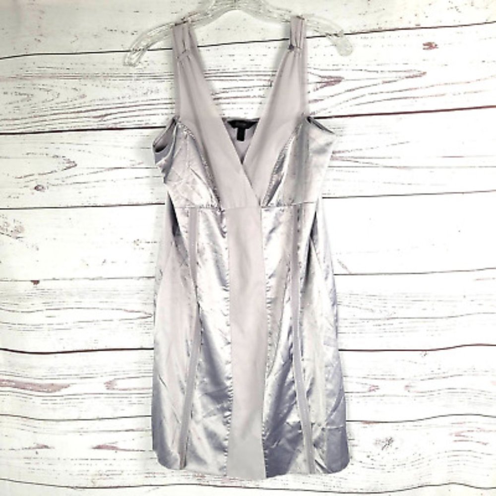 Soma Intimates satin chemise silver gray NWT Medium
